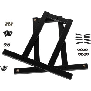 Dayton Audio OS-2HD Outrigger Speaker Spike Set Heavy Duty with Black Steel Base 2 Pcs